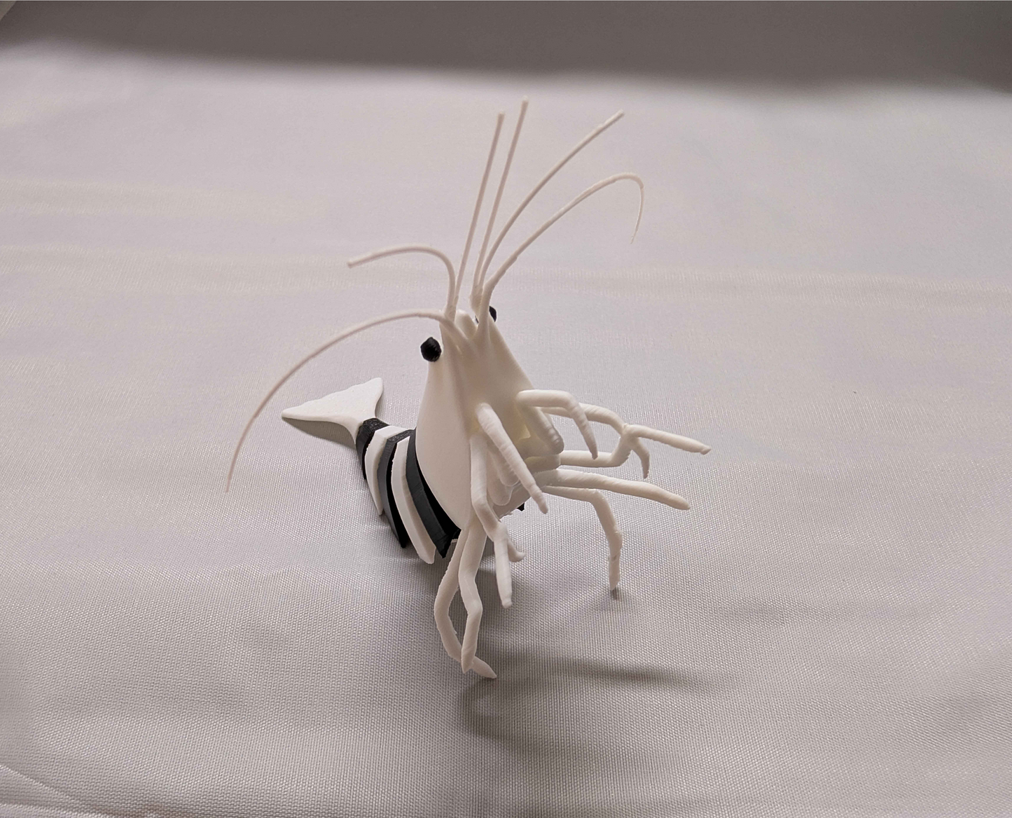 Articulated Crystal Black Shrimp Model