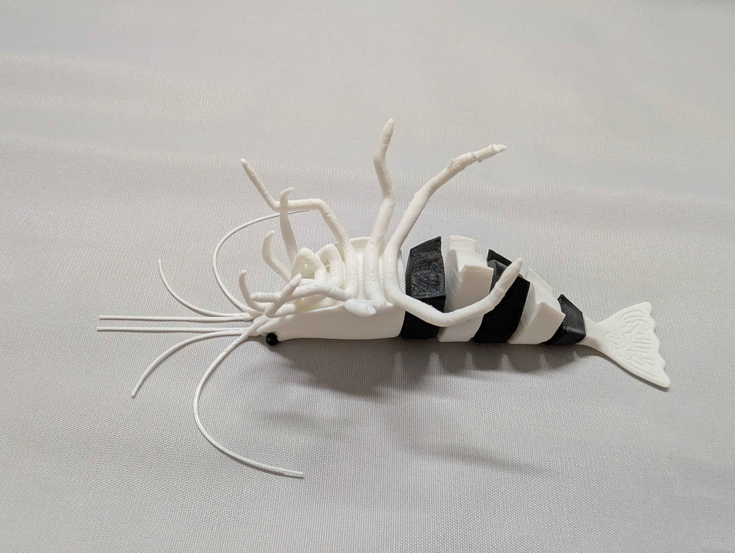 Articulated Crystal Black Shrimp Model
