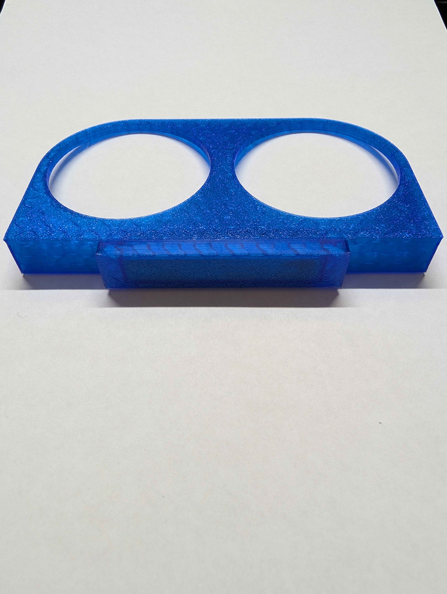 Magnetic Reptile Food and Water Ledge | Double Bowl Gecko Feeder | 1.5 oz Cup Holder for Crested Geckos, Lizards, and Small Reptiles