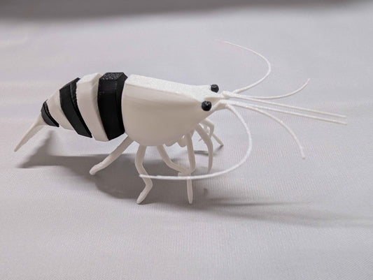 Articulated Crystal Black Shrimp Model