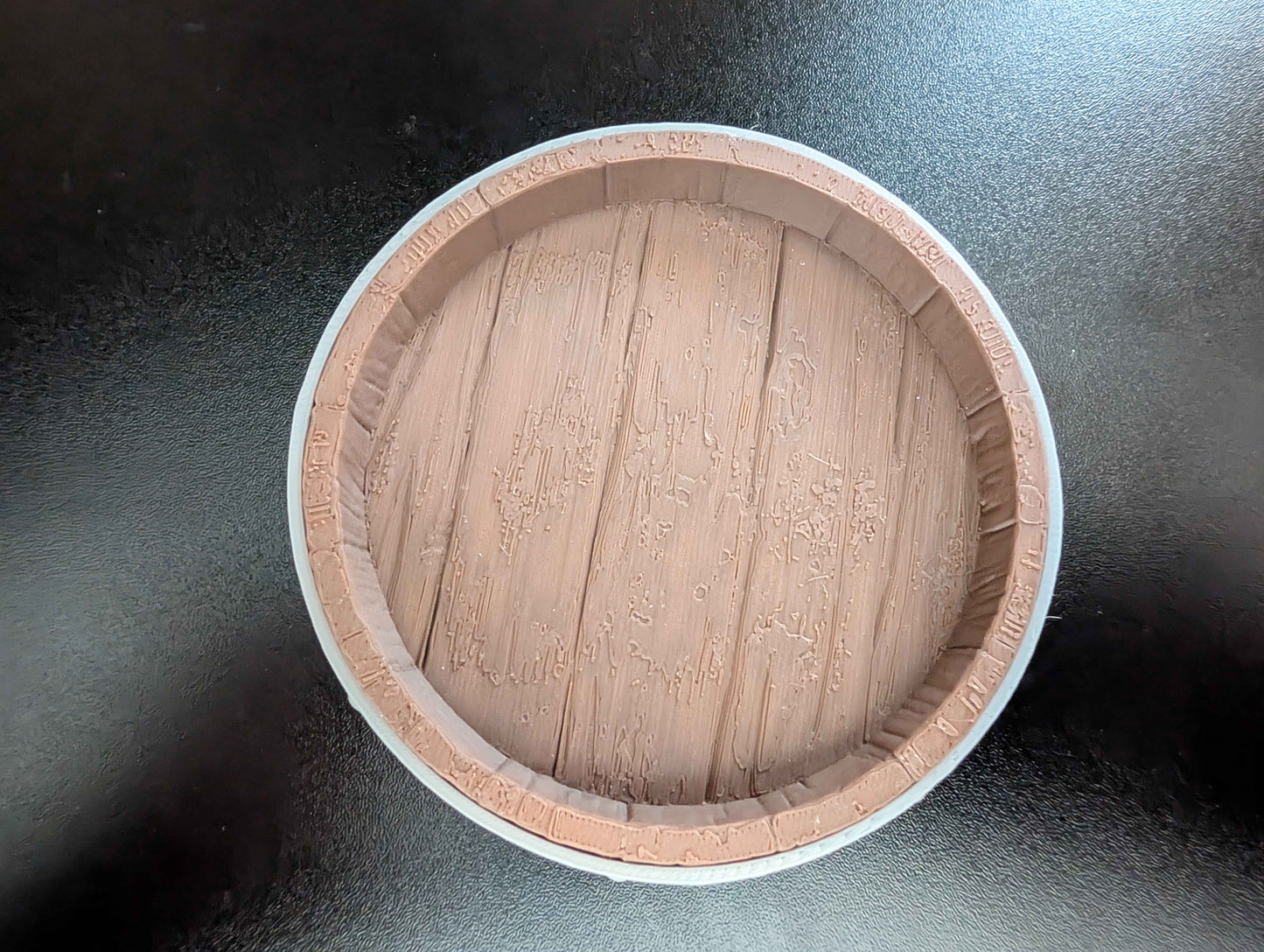 Reptile Food Dish - Wooden Barrel Design